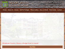 Tablet Screenshot of himalayancountryhouse.com